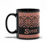 Black Snowflake Handpainted Yarn Mug